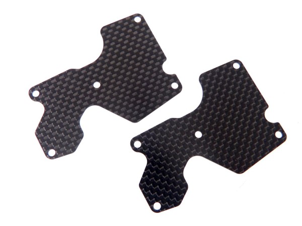 Mugen E2156 - MBX-8 - Suspensionarm Reinforcement 1.0mm - Rear - Carbon - (2pcs)