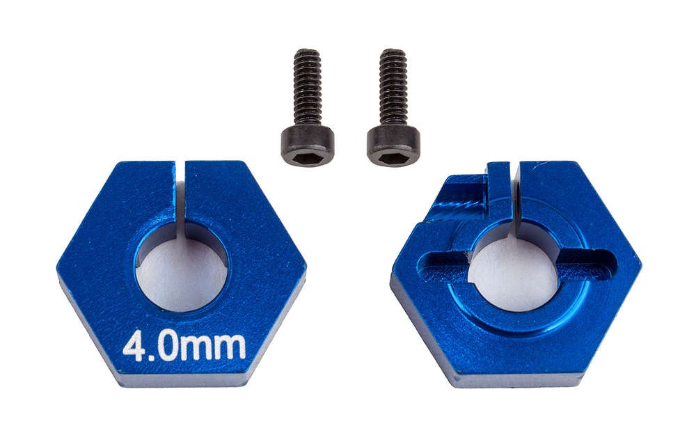 Team Associated 91862 - B6.2 - 4.0mm Clamping Wheel Hexes (1 pair)