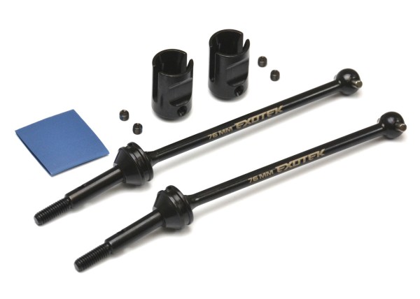 Exotek 2282 - Traxxas Slash - Rear HD Steel CVD Axle Set 76mm - V3 - 2.5mm Pins