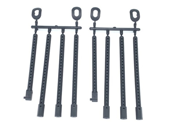 Square TGX-125 - Tamiya - 6mm Body Posts Set - front and rear (6+2 pcs in total)