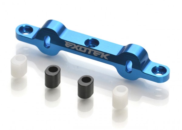 Exotek 2022 - Asso DR10 - Rear Arm Mount C - with 0°/-1°/-2°/-3° inserts
