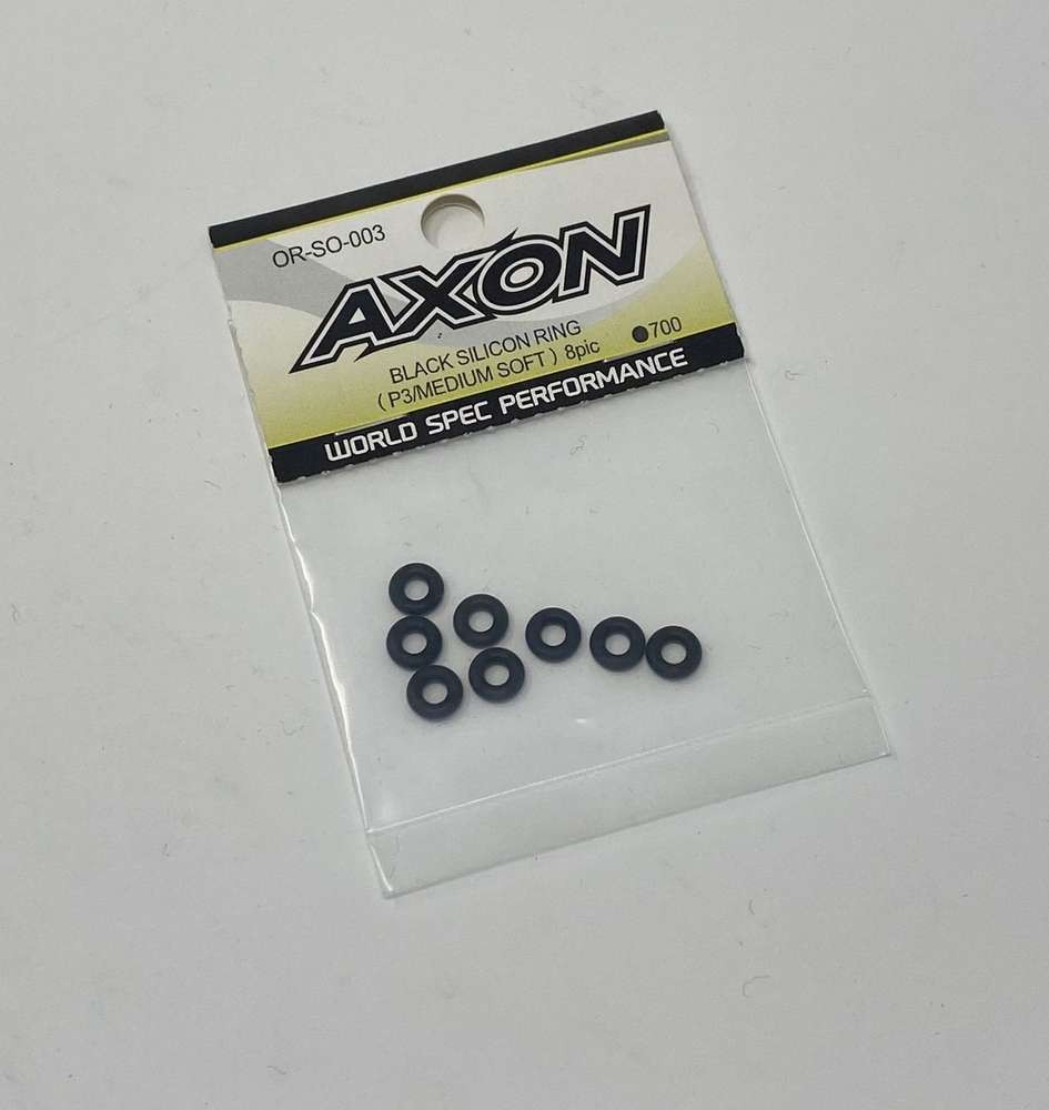 AXON OR-SO-003 - Dämpfer O-Ringe - schwarz - P3 - medium-soft (8 Stück)