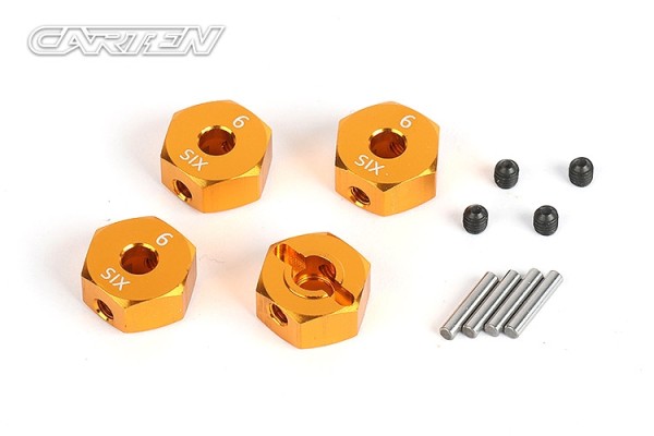 CARTEN NBA343 - M210 / T410 - 12mm Hex Hub - 6mm wide (4 pcs)