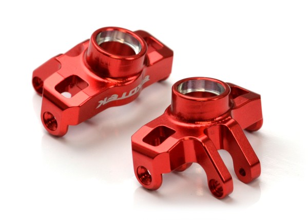 Exotek 2275 - Arrma Typhon / Granite Grom - Steering Hub - Alloy 7075 - red (1 pair)