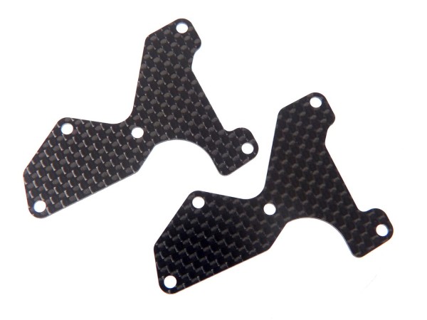 Mugen E2155 - MBX-8 - Suspensionarm Reinforcement 1.2mm - Front - Carbon - (2pcs)