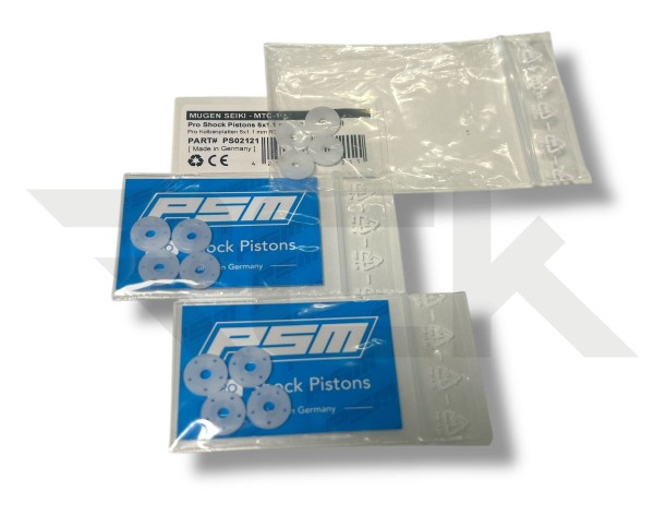 PSM - Mugen MTC-1 - Pro Kolbenplatten Set - 5x1.1mm (3x4 Stück)