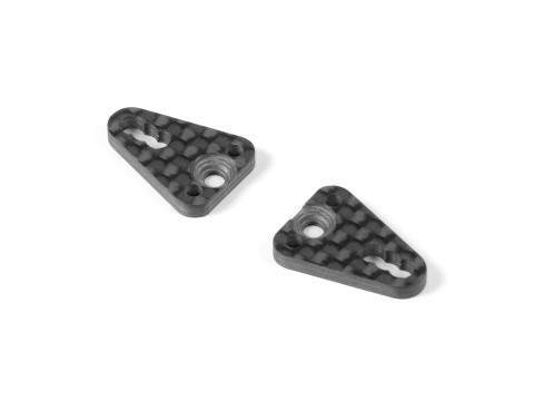 XRAY 371187 - X12 2025 - Carbon Plate for 2 Pins for Side link - 2.2mm (2 pcs)