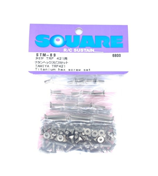 Square STM-69 - Tamiya TRF421 - Titanschrauben Satz (118 Schrauben)