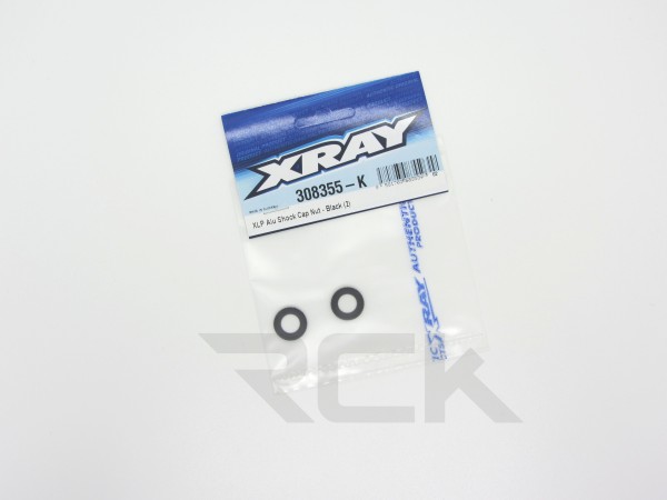 XRAY 308355-K - X4 2023 - XLP Shocks - Alu Shock Caps - BLACK (2 pcs)