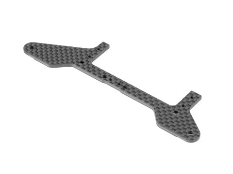 XRAY 371168 - X1 2025 - Carbon Rear Pod Lower Plate for 1-piece Chassis - Front