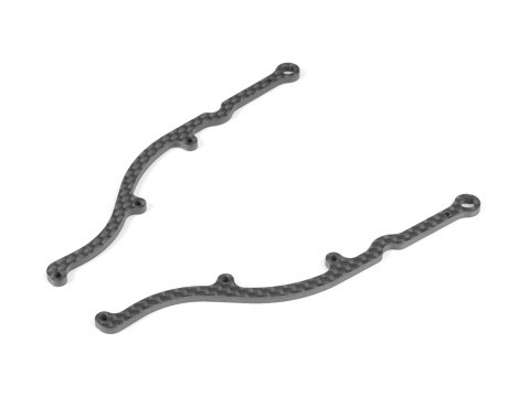 XRAY 376336 - X1 2025 - Carbon Side Brace for 1-piece Chassis (2 pieces)