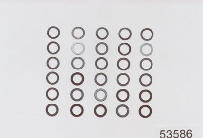 Tamiya 53586 - Shims Set - Zehntelscheiben - 4mm Innendurchmesser (30 Stück)