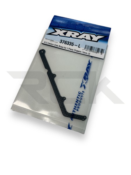 XRAY 376335-L - X12 2025 - Carbon seitliche Strebe für einteiliges Chassis - 1.0mm (2 Stück)