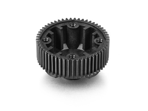 XRAY 324955-G - XB2 2024 - Composite Gear Differential Case with Pulley 53T - LCG - Narrow - Graphite