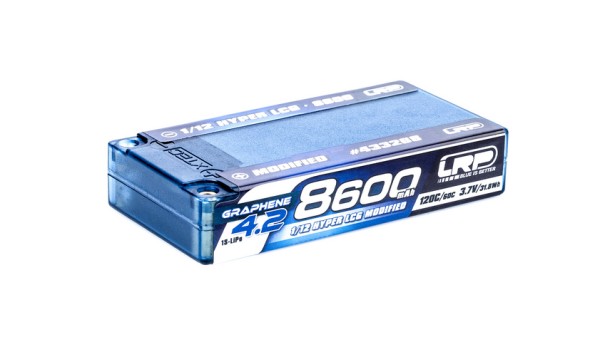 LRP 433268 - Graphene 4.2 - 8600mAh - 120C / 60C - 3.7V - 163g - 18.5mm - 1S LiPo - Modified