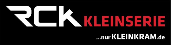 RCK 240143 - PVC Werbebanner "RCK-KleinSerie" - 3x0.8m - geöst