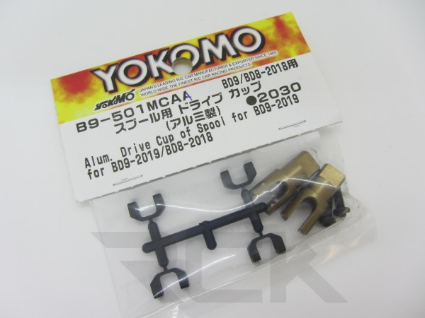 Yokomo B9-501MCAA - BD9 - Spool Mitnehmer (Aluminum) (2 Stück)