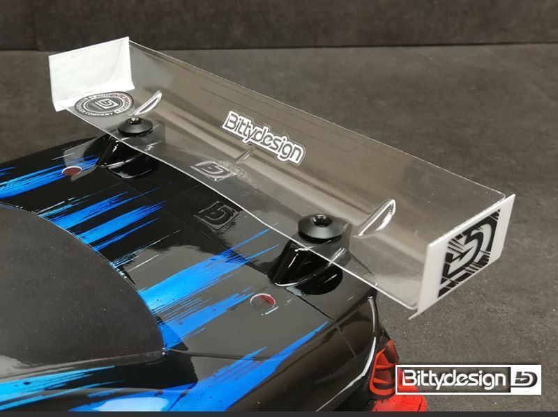 Bittydesign BDRW-190STK - 190mm 1:10 Touring - Rear Wing - HARD - STOCK