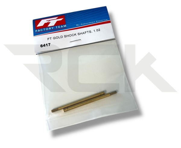 Team Associated 6417 - RC10 Classic - Dämpfer Kolbenstange - Gold - 1.02 in (2 Stück)