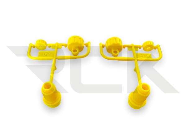 Tamiya 9225153 - Group C Chassis - W-Parts - Shock Housing - YELLOW (for 2 Shocks)