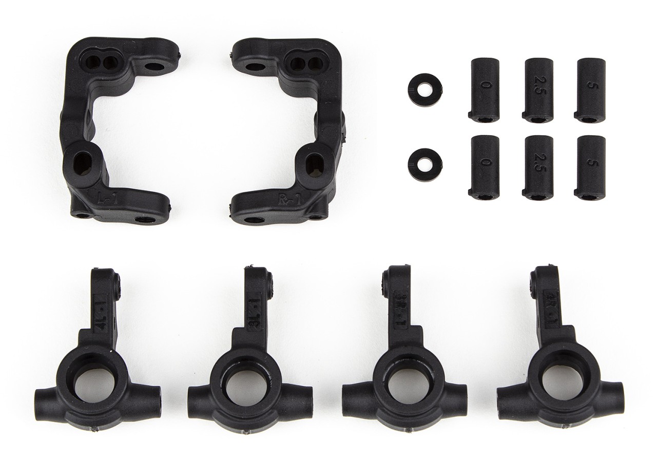 Team Associated 91901 - B6.4 - -1mm Scrub Caster and Steering Blocks - Set