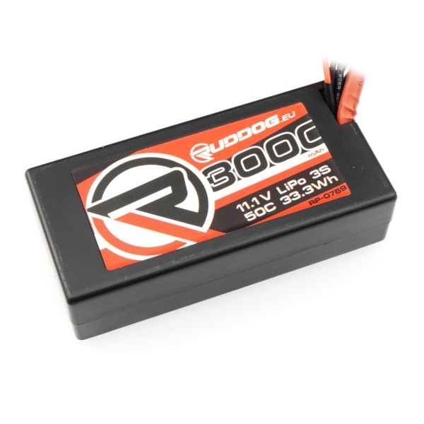 Ruddog Products 0769 - LiPo Shorty Stick - 3000mAh - 50C 11.1V - T-Plug