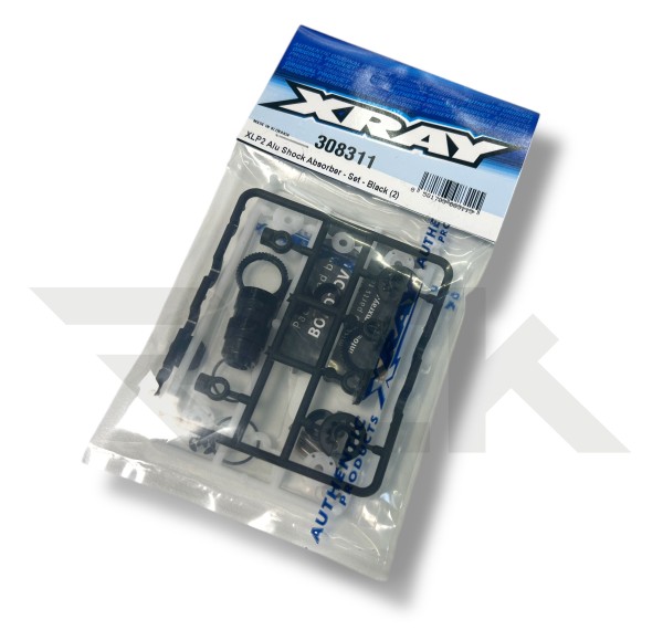 XRAY 308311 - X4 2025 - XLP2 Alu Dämpfer - Set - Schwarz (1 Paar)