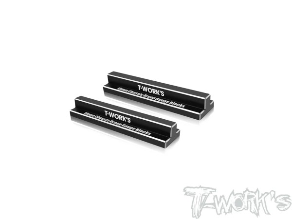 T-Work's TT-129-A - 10mm Chassis Droop Gauge Blocks (2 pcs)