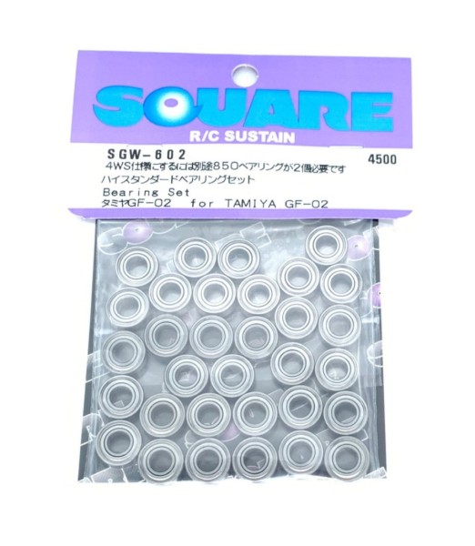 Square SGW-602 - Tamiya GF-02 - Kugellagersatz 5x11x4mm (32 Kugellager)