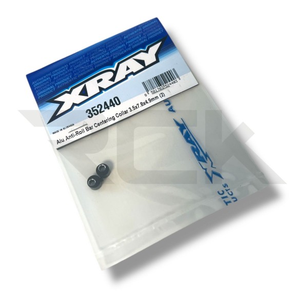 XRAY 352440 - XB8 2025 - Alu Stabi Hülse 3.5x7.8x4.9mm (2 Stück)