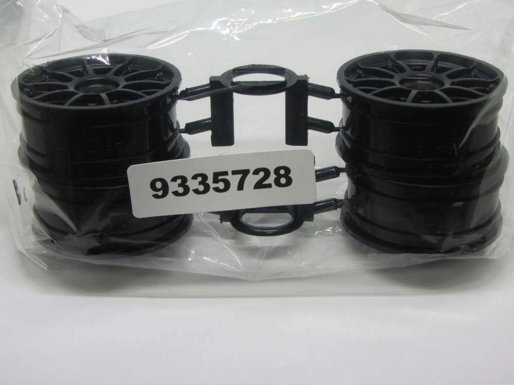 Tamiya 9335728 - Touring 10-Spoke Rims - 24mm - black - 0 Offset (4 pcs)