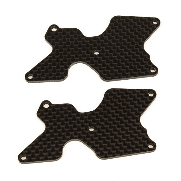 Team Associated 81542 - RC8B4 - FT Rear Suspension Arm Inserts, carbon fiber, 2.0 mm (1 pair)