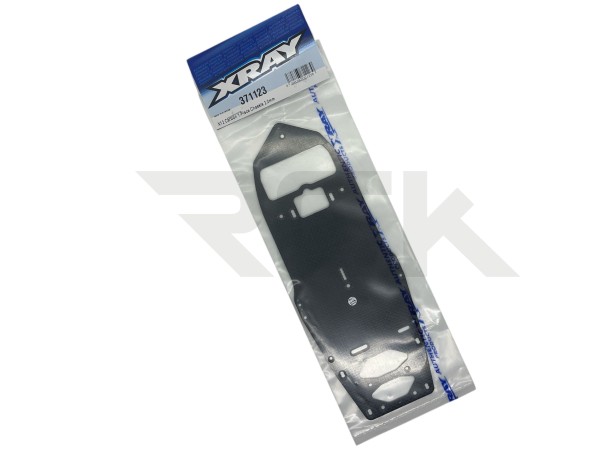 XRAY 371123 - X12 2025 - Carbon Chassis - einteilig - 2.5mm