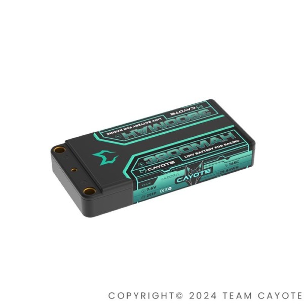 Cayote - 3900mAh Hardcase Akku - 145C - 7.6V - 132g - 16mm - 2S ULCG Shorty LiPo