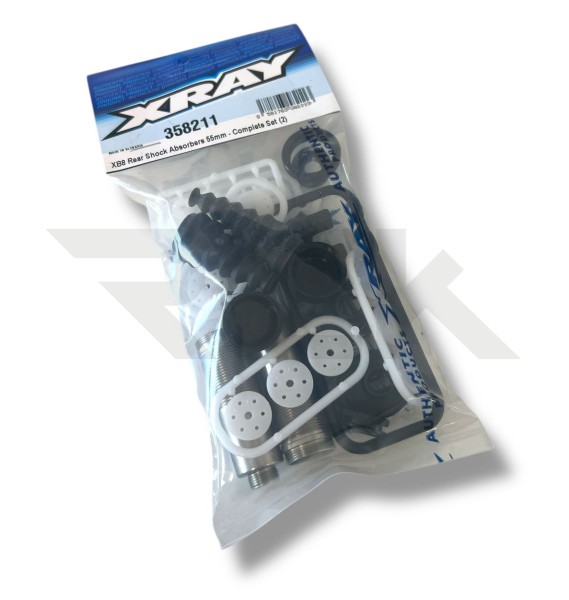 XRAY 358211 - XB8 2025 - Rear Shock Absorbers - 55mm - Complete Set (2 pcs)