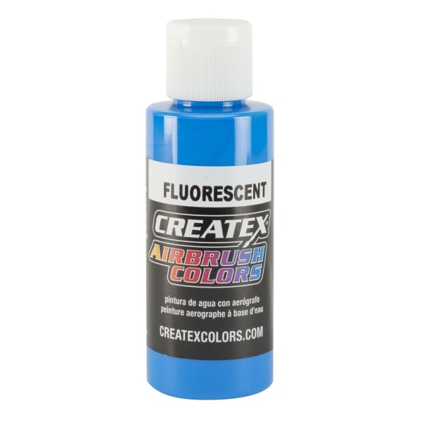 Createx 5403 - Airbrush Colors - Airbrush Paint - FLUORESCENT BLUE - 60ml