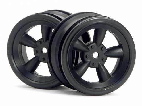 HPI 3816 - VINTAGE 5 SPOKE WHEEL 26mm BLACK (0mm OFFSET) (2 pcs)