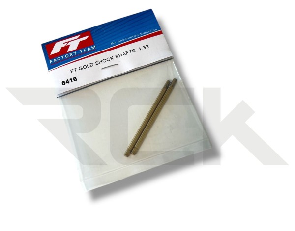 Team Associated 6416 - RC10 Classic - Shock Shaft - gold - 1.32 in (2 pcs)