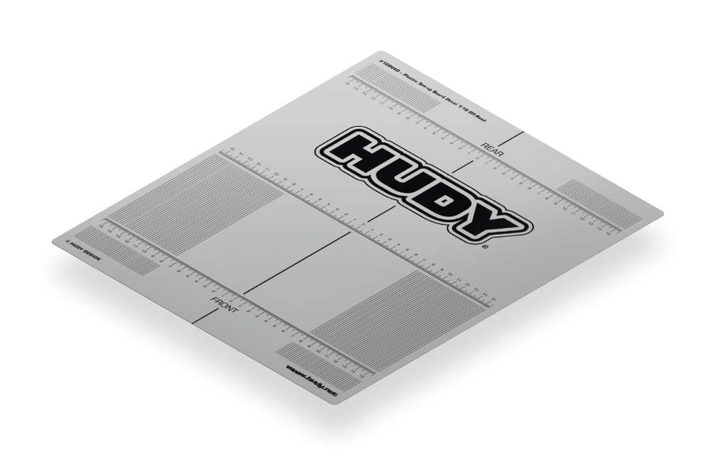 HUDY 108660 - PLASTIC SET-UP BOARD DECAL FOR 1/10 Offroad Buggy