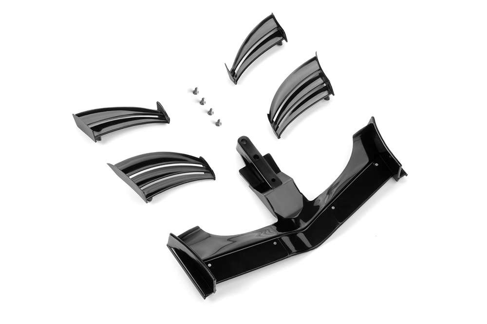 XRAY 371203-K - X1 2018 Front Spoiler - ETS Approved - SCHWARZ