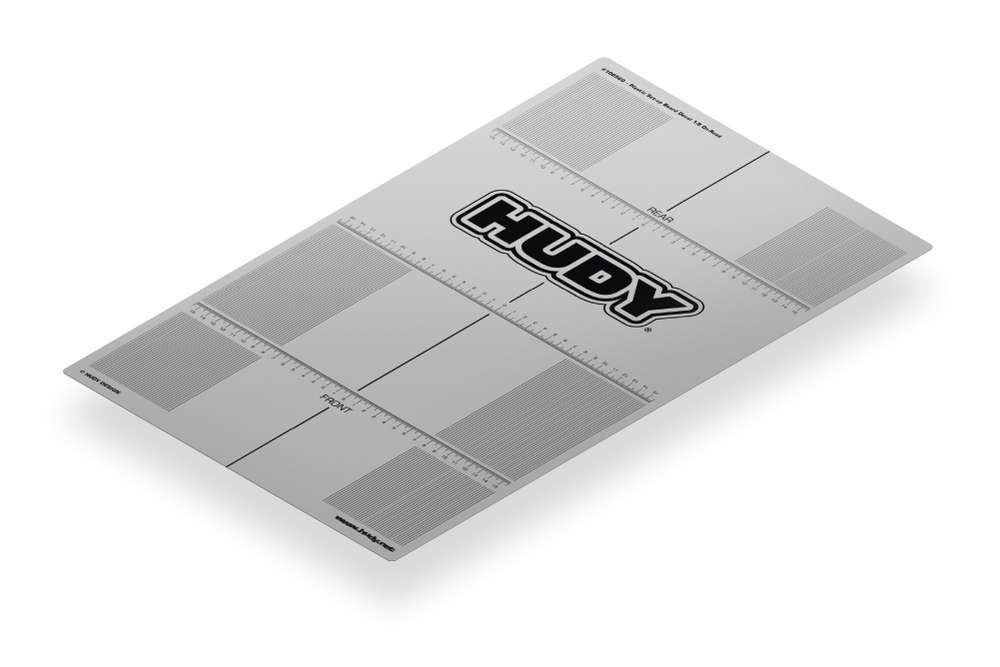 HUDY 108560 - Aufkleber für Setup Board 1:8 Onroad