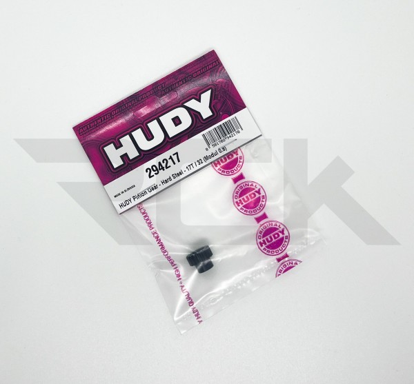 HUDY 294217 - Pinion Gear - Hard Steel - 17T / 32dp (Modul 0.8)