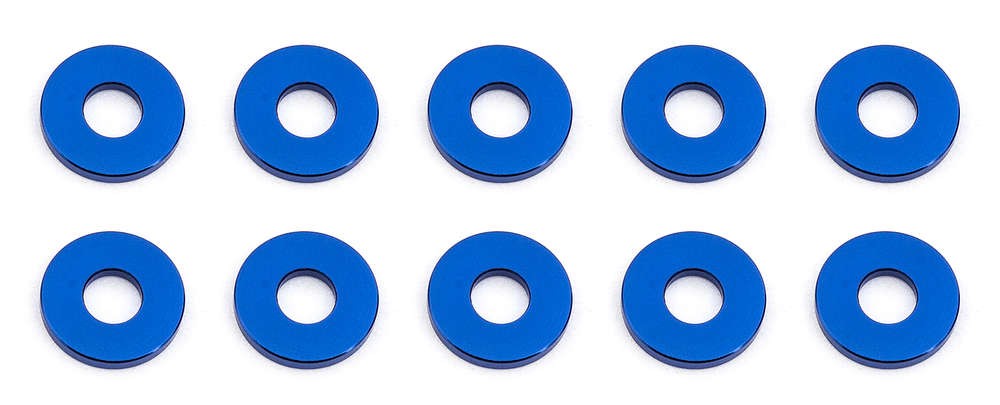 Team Associated 31385 - F6 - Alu Shims - 3x7.8x1.0mm - BLUE (10 pcs)