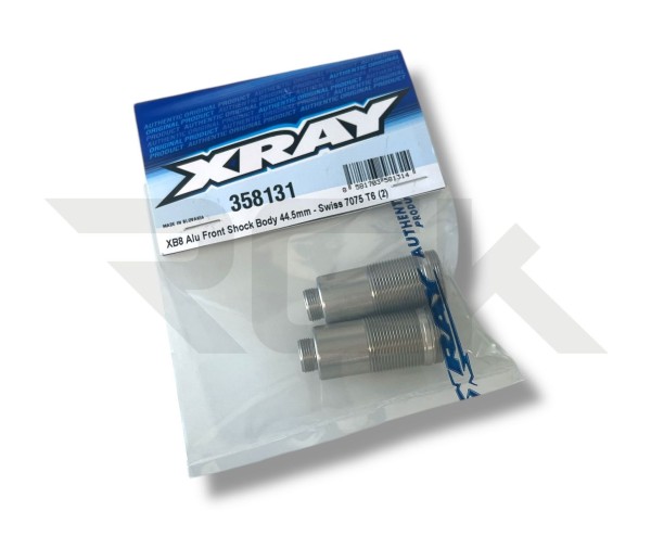 XRAY 358131 - XB8 2025 - Alu Front Dämpfer Gehäuse - 44.5mm (2 Stück)