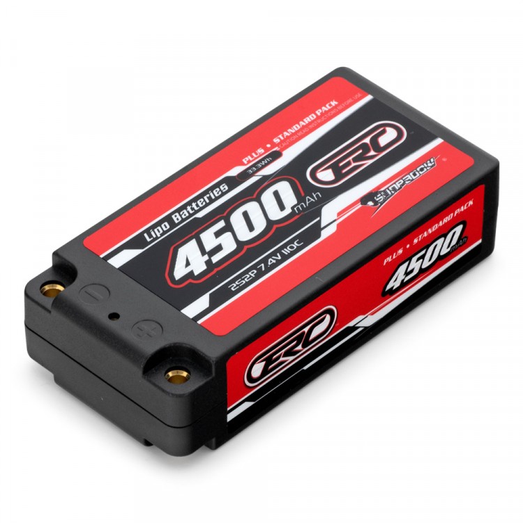 Sunpadow ERC 256407 - 4500mAh Hardcase Akku - 7.4V LiPo - 110C - Shorty Pack