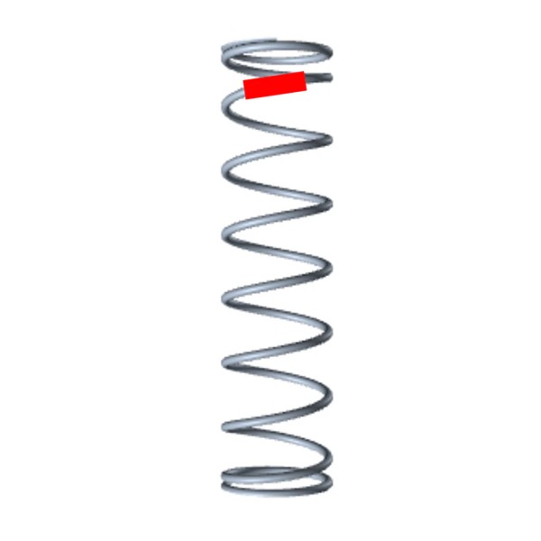 Willspeed W2008 - 13mm Springs - Rear - RED - 9.5 Turn - 2.25lbs (2 pcs)